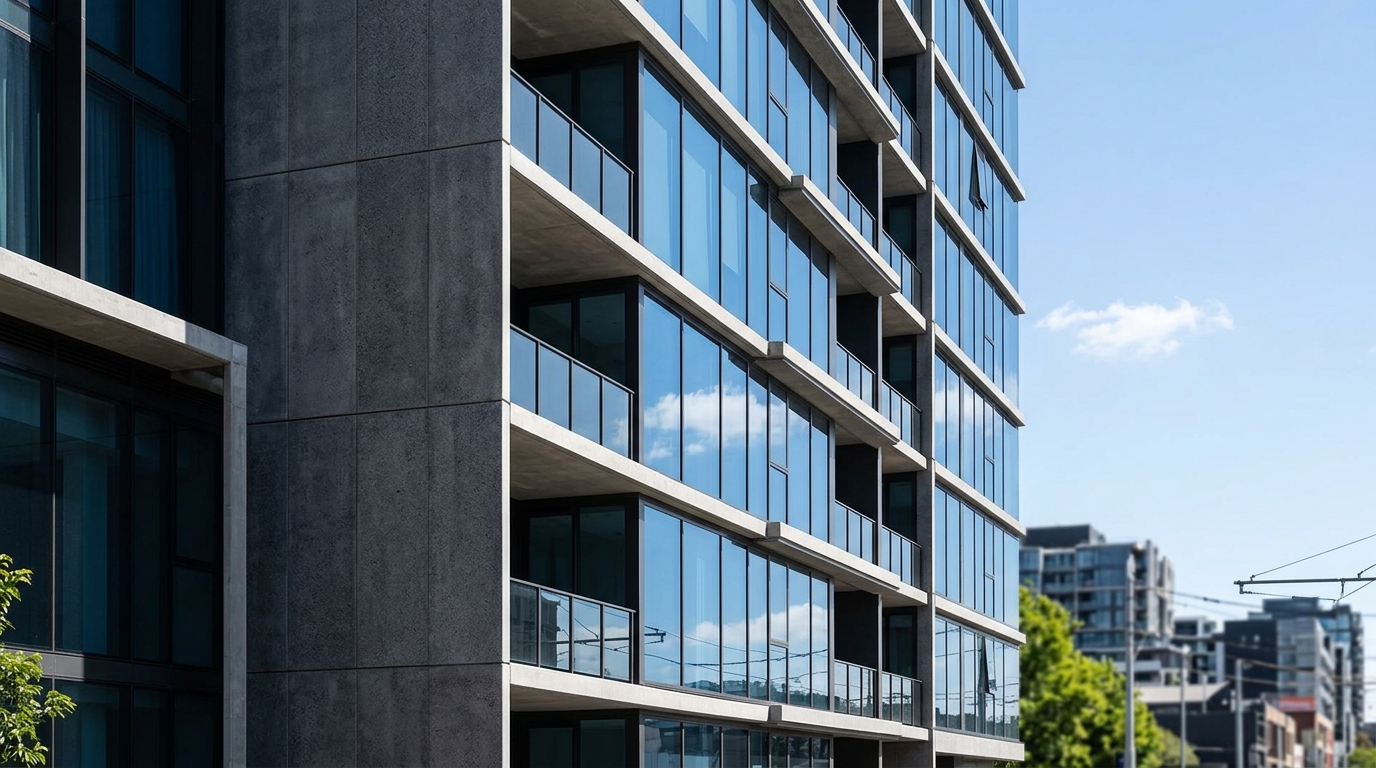 Modern urban apartment facade representing Australian property investment finance