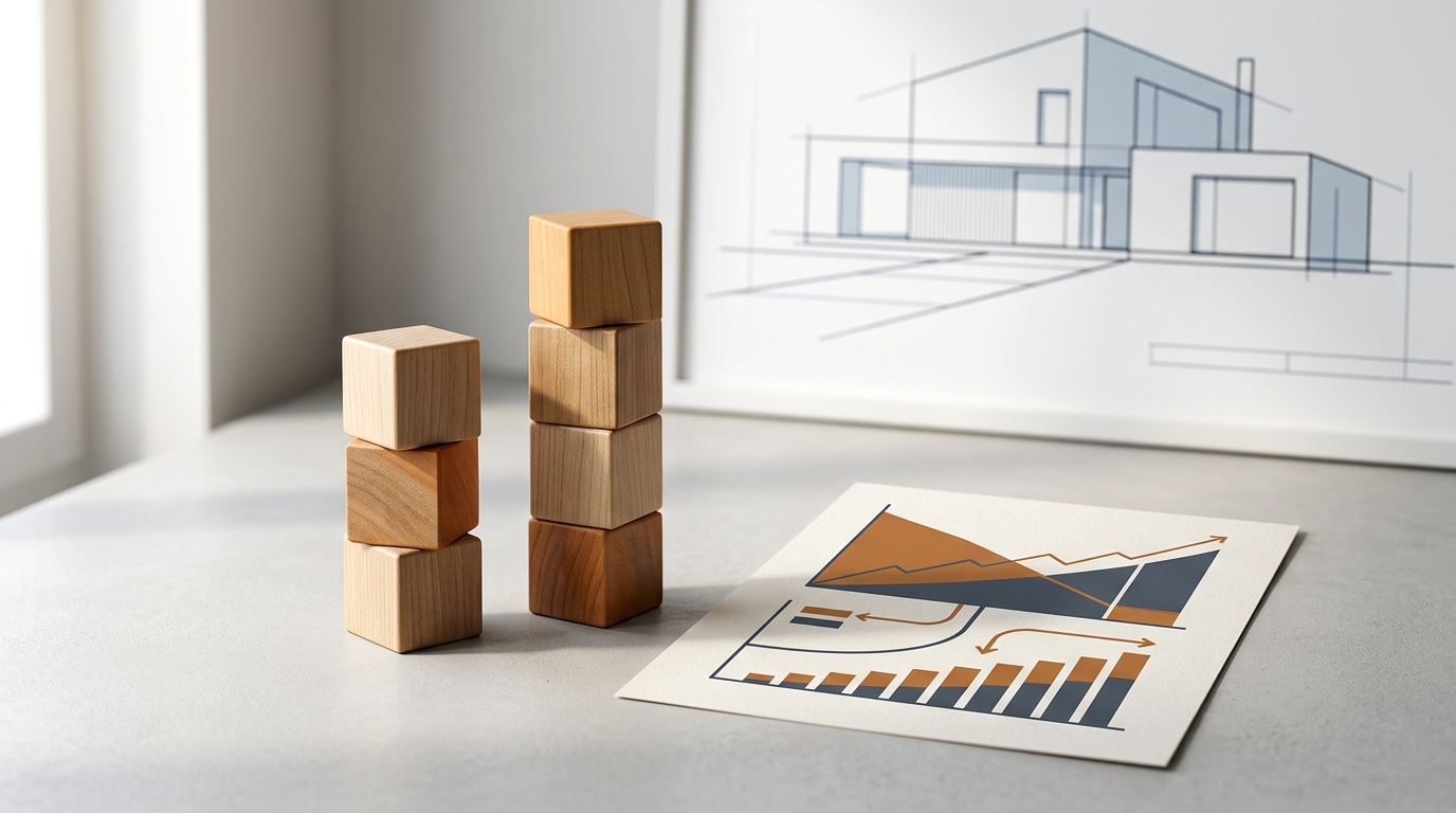 Comparative mortgage models and loan payment charts showing interest-only versus P&I